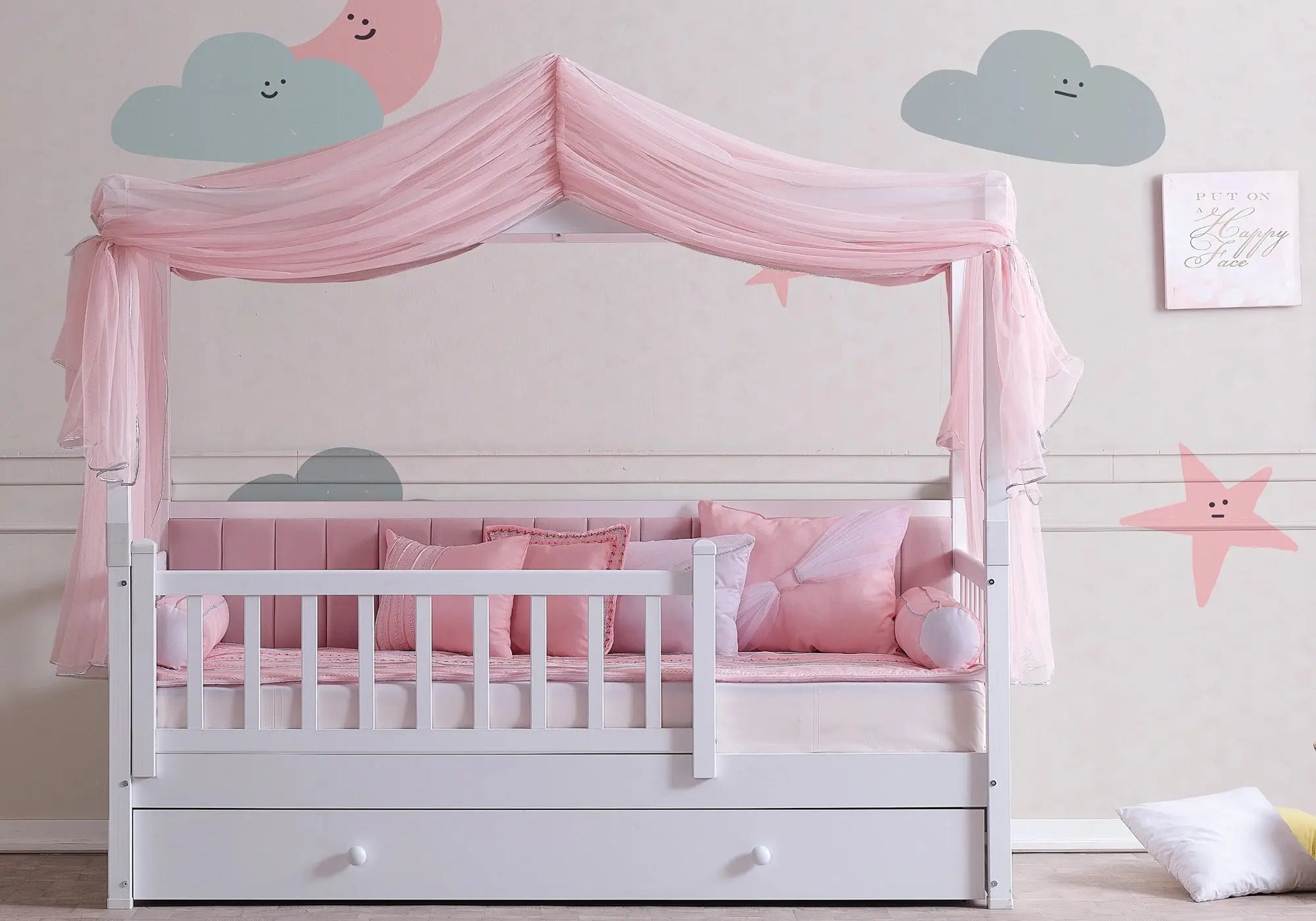 Ensemble de chambre enfant montessori rose SOHO QUEEN kelekci.com