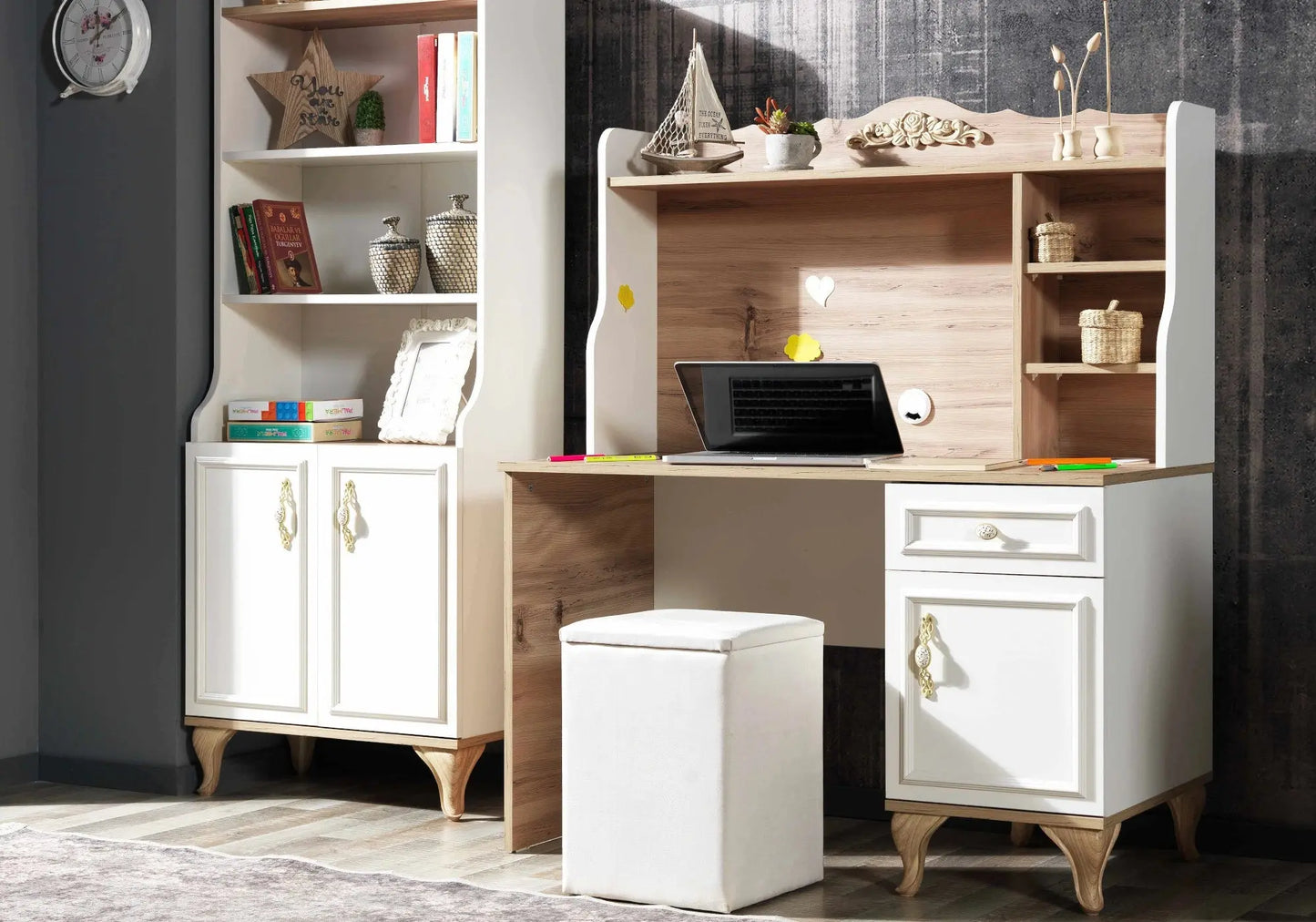 Ensemble de chambre jeune moderne blanc COUNTRY kelekci.com