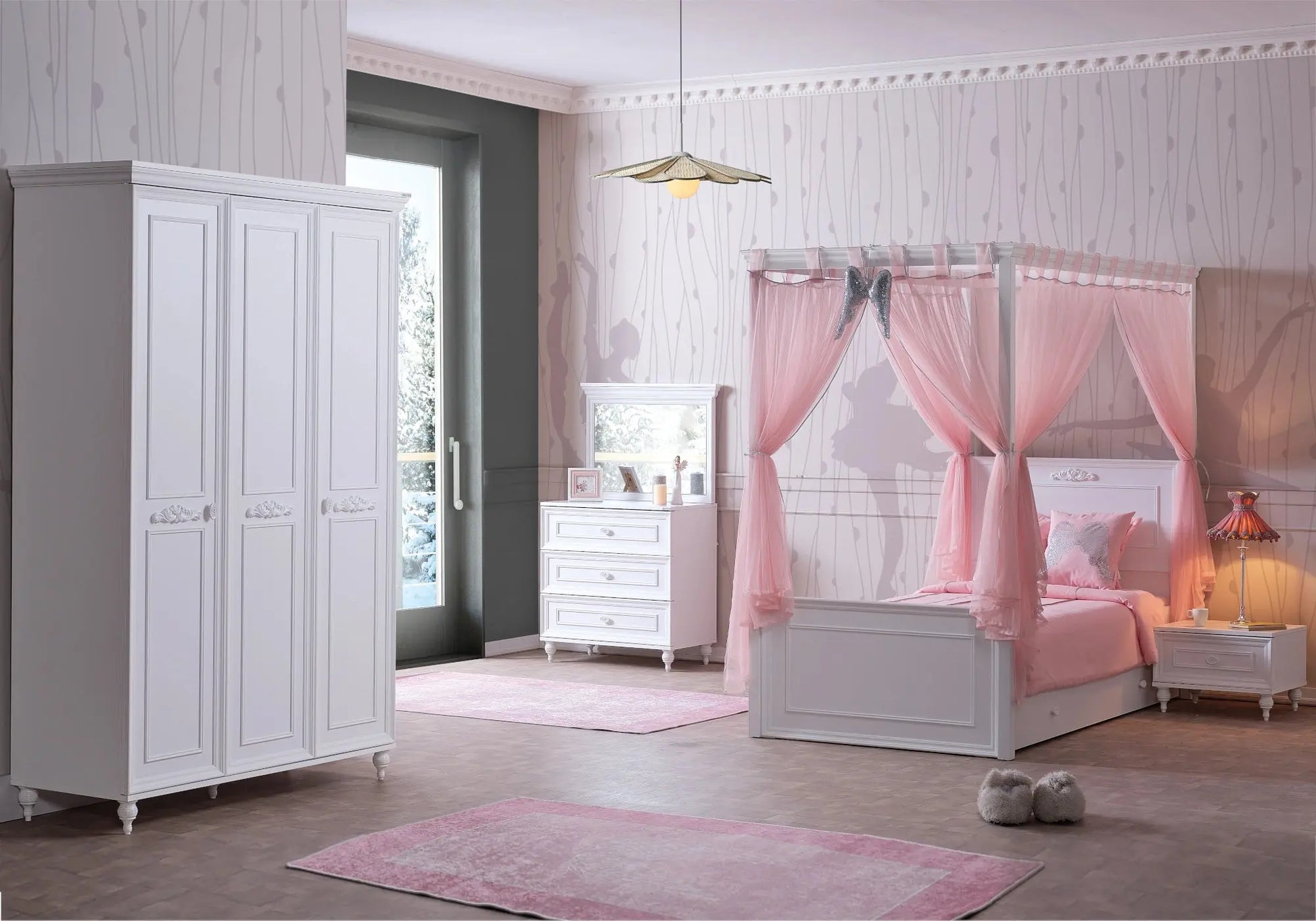 Ensemble de chambre pour jeune moderne blanc ANGEL kelekci.com