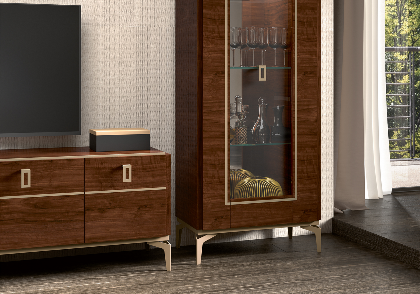 Meuble TV 195 noyer – Eva