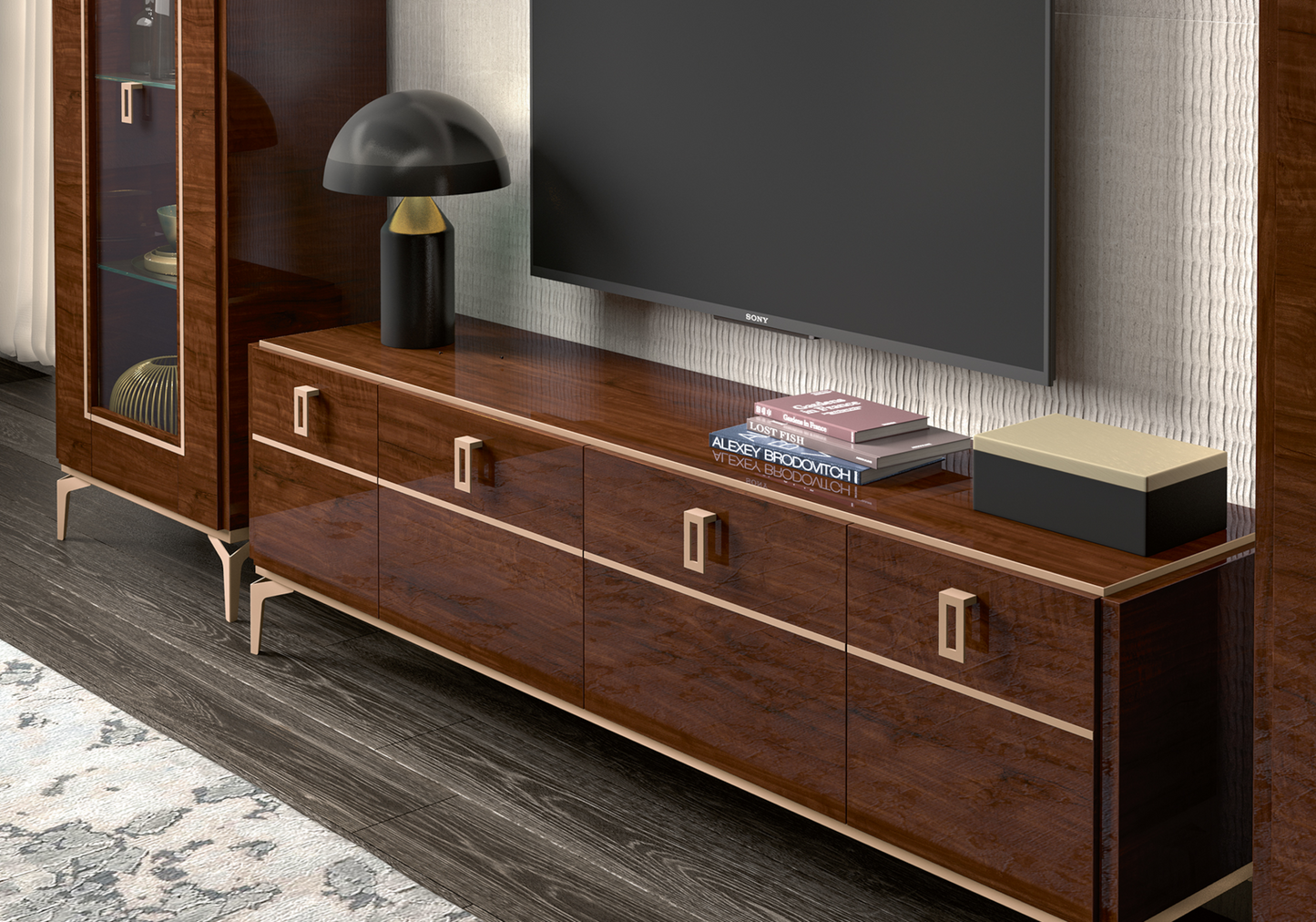 Meuble TV 195 noyer – Eva