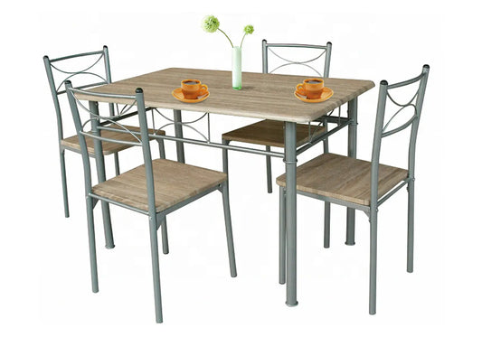 Ensemble table 4 chaises chêne IDIL New Design