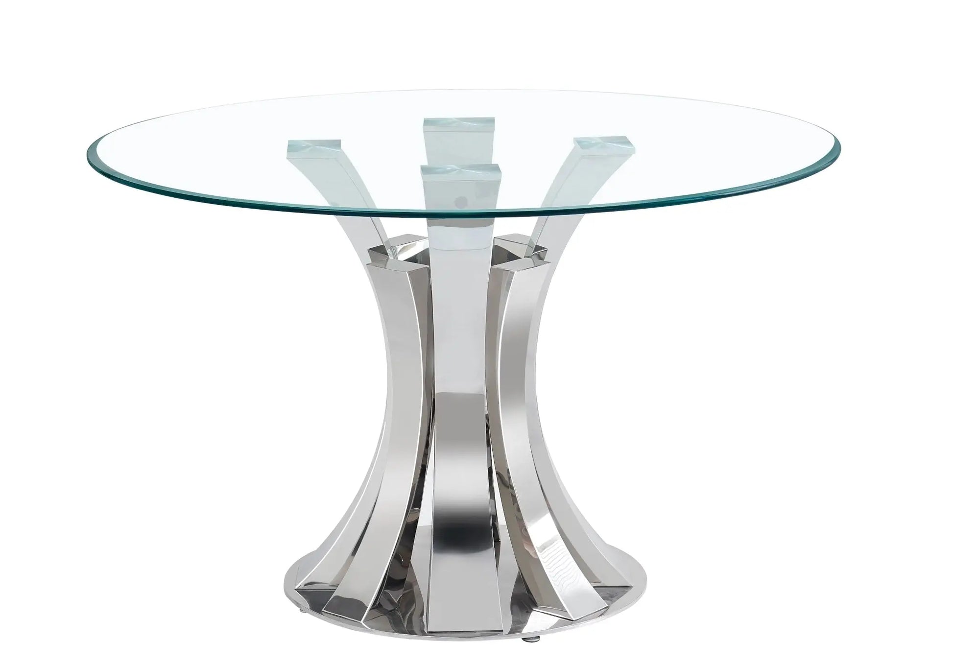 Ensemble table chaise chrome transparent SIDY New Design