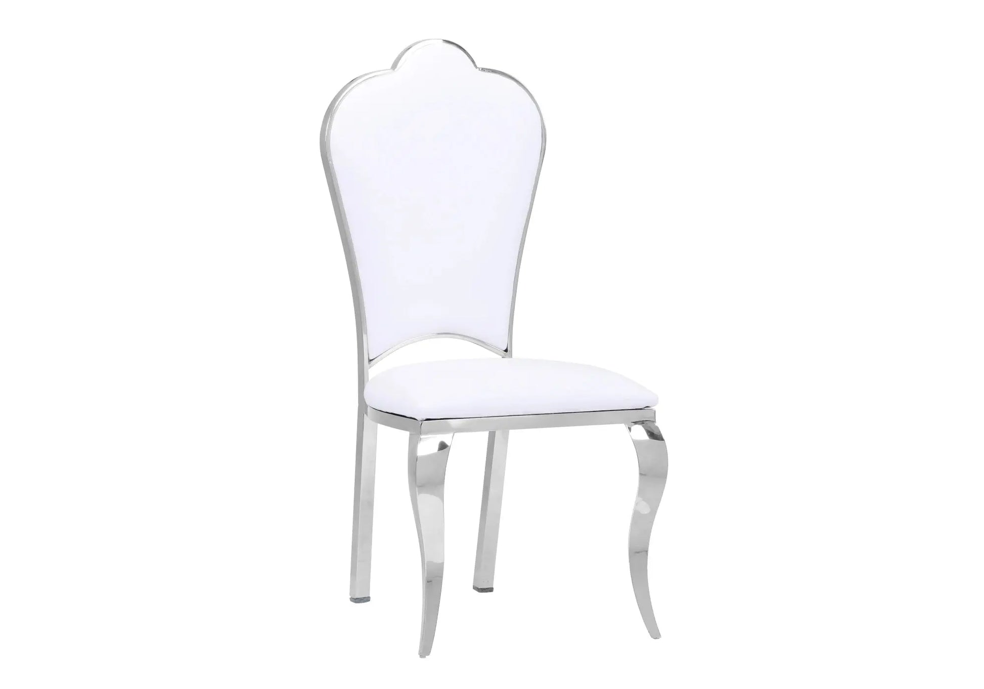 Ensemble table chaise marbre blanc argent NEA New Design