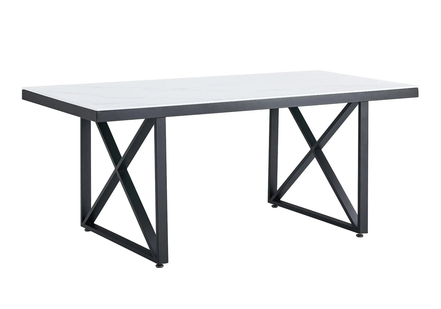 Ensemble table et chaises noires velours taupe CLARA New Design