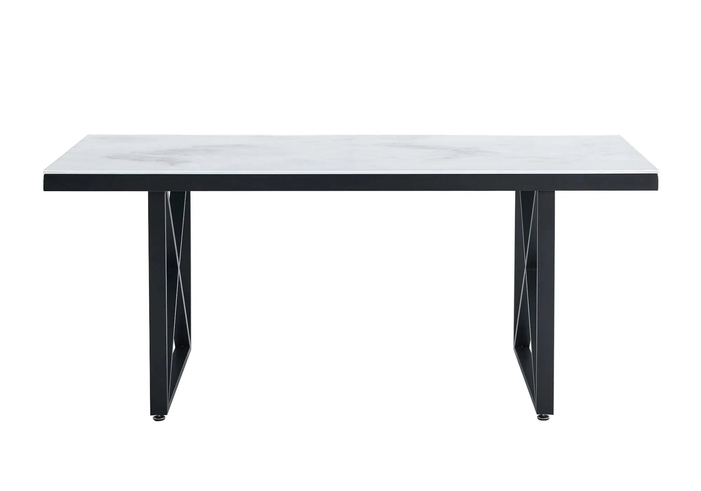 Ensemble table et chaises noires velours taupe CLARA New Design