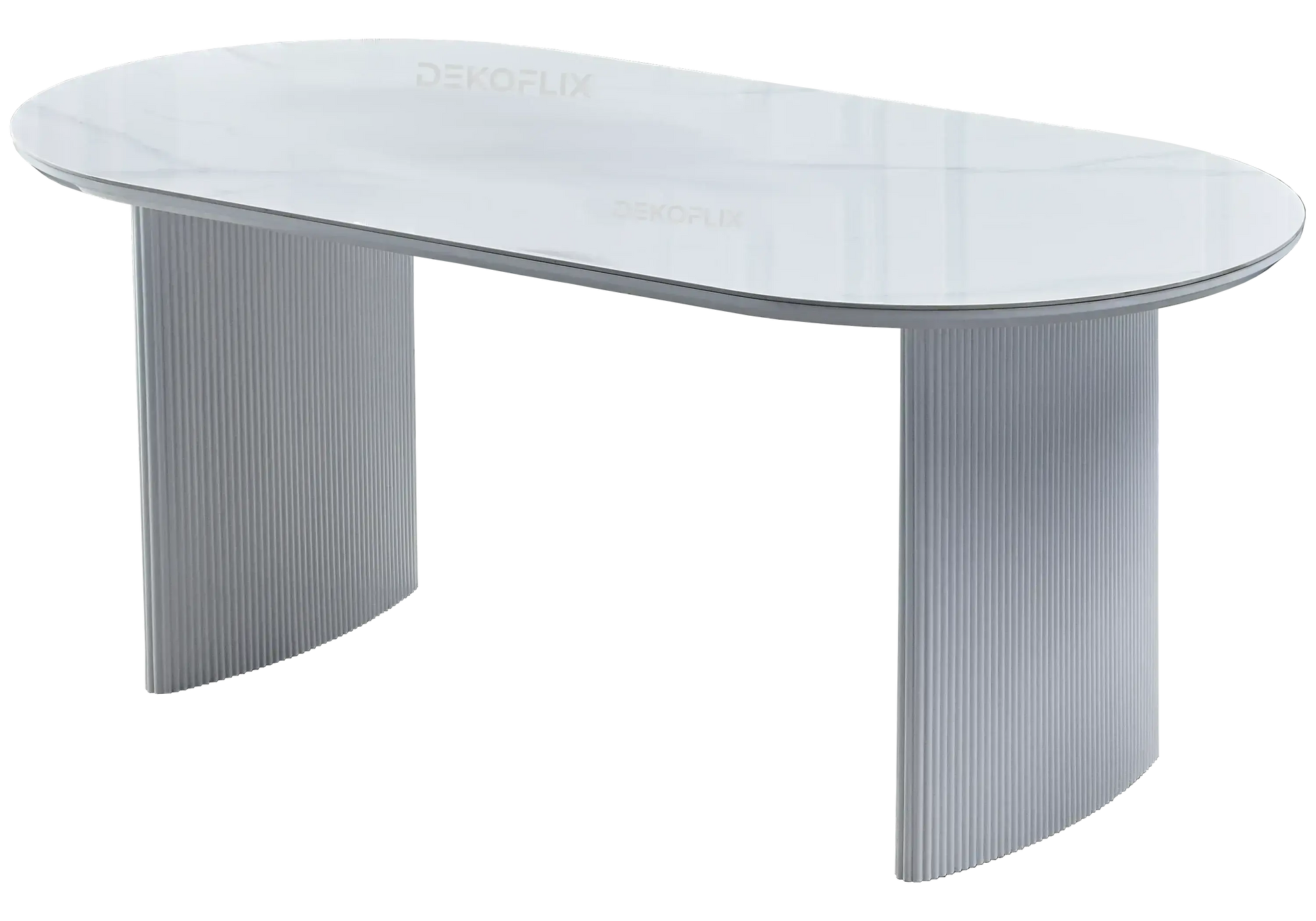 Ensemble table marbre et chaises gris TUAN New Design