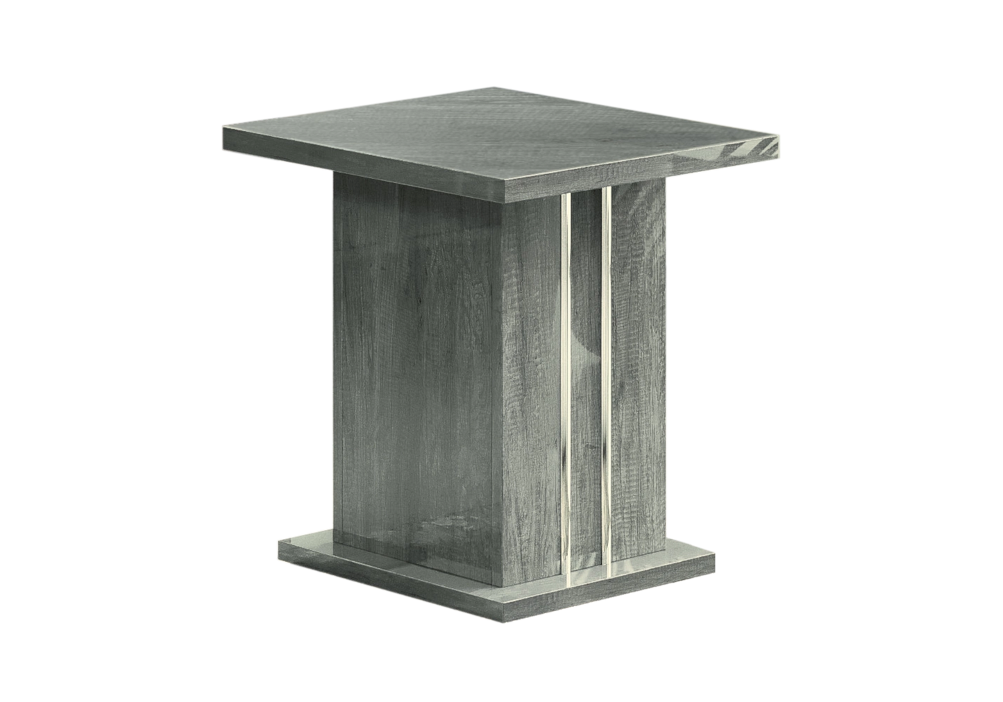 Ensemble meuble de salon design bois gris foncé - LUNA