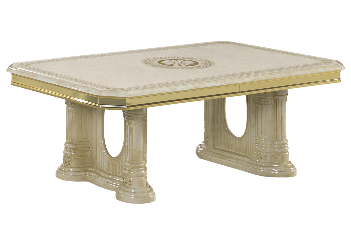 Ensemble meubles de salon baroque beige doré - CROWN