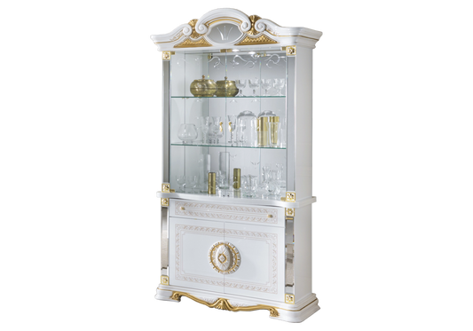 Ensemble meubles de salon baroque blanc doré - NOBILE