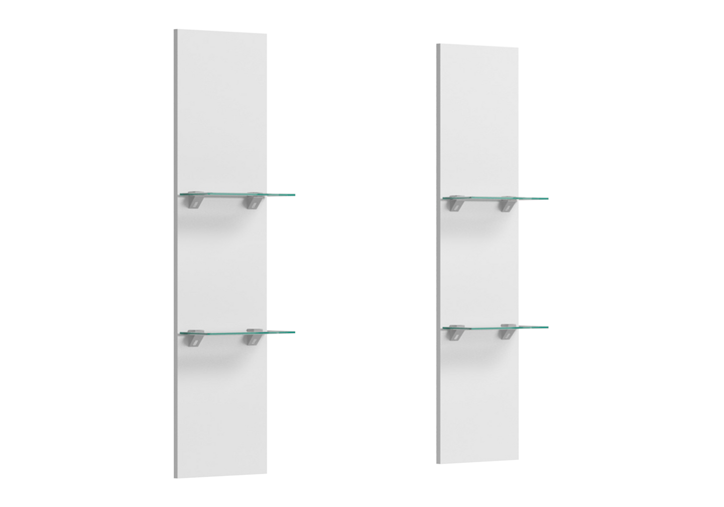 Étagère murale verre blanc laqué – Treviso