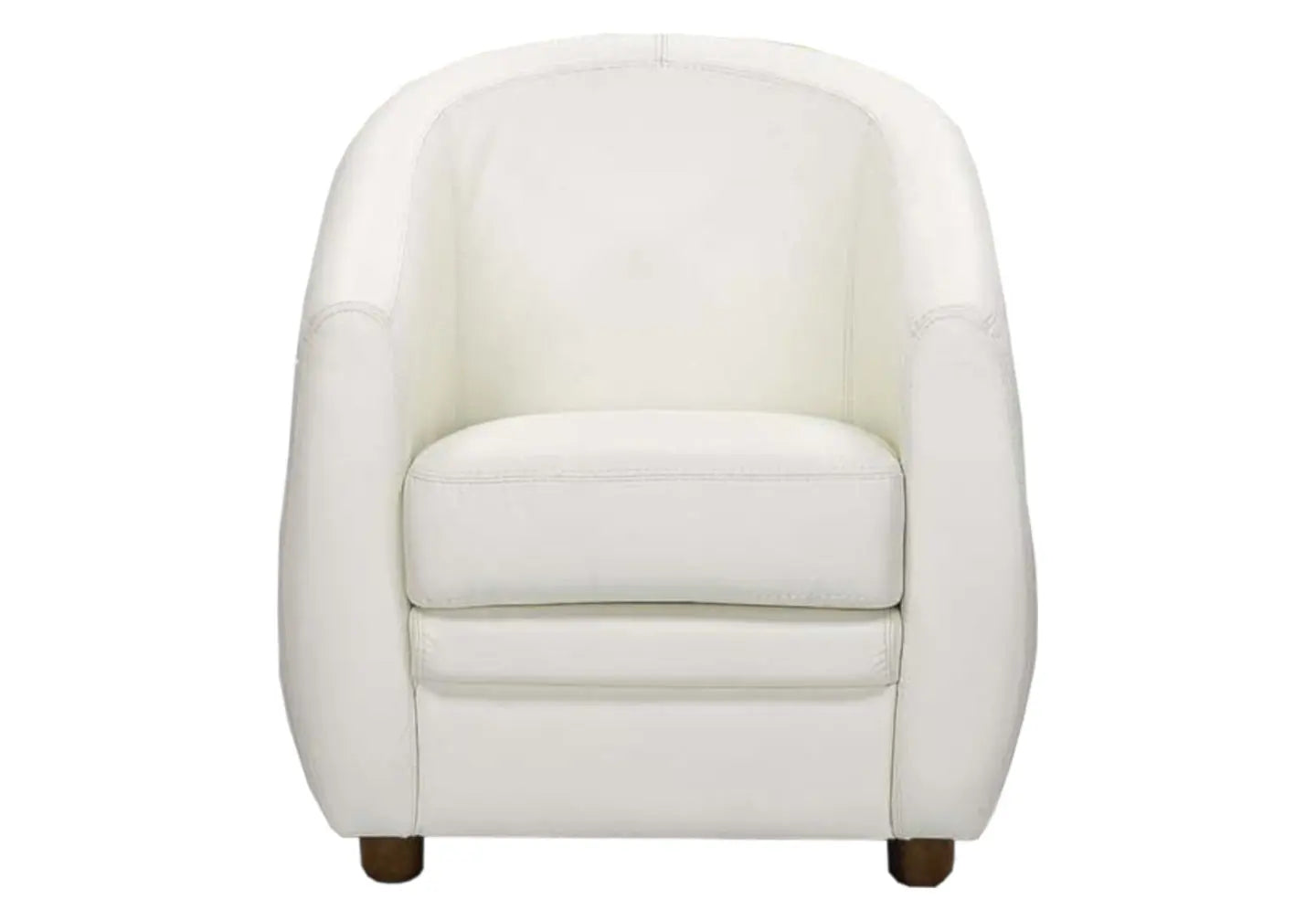 Fauteuil cabriolet cuir blanc APOLLO Made in Italy