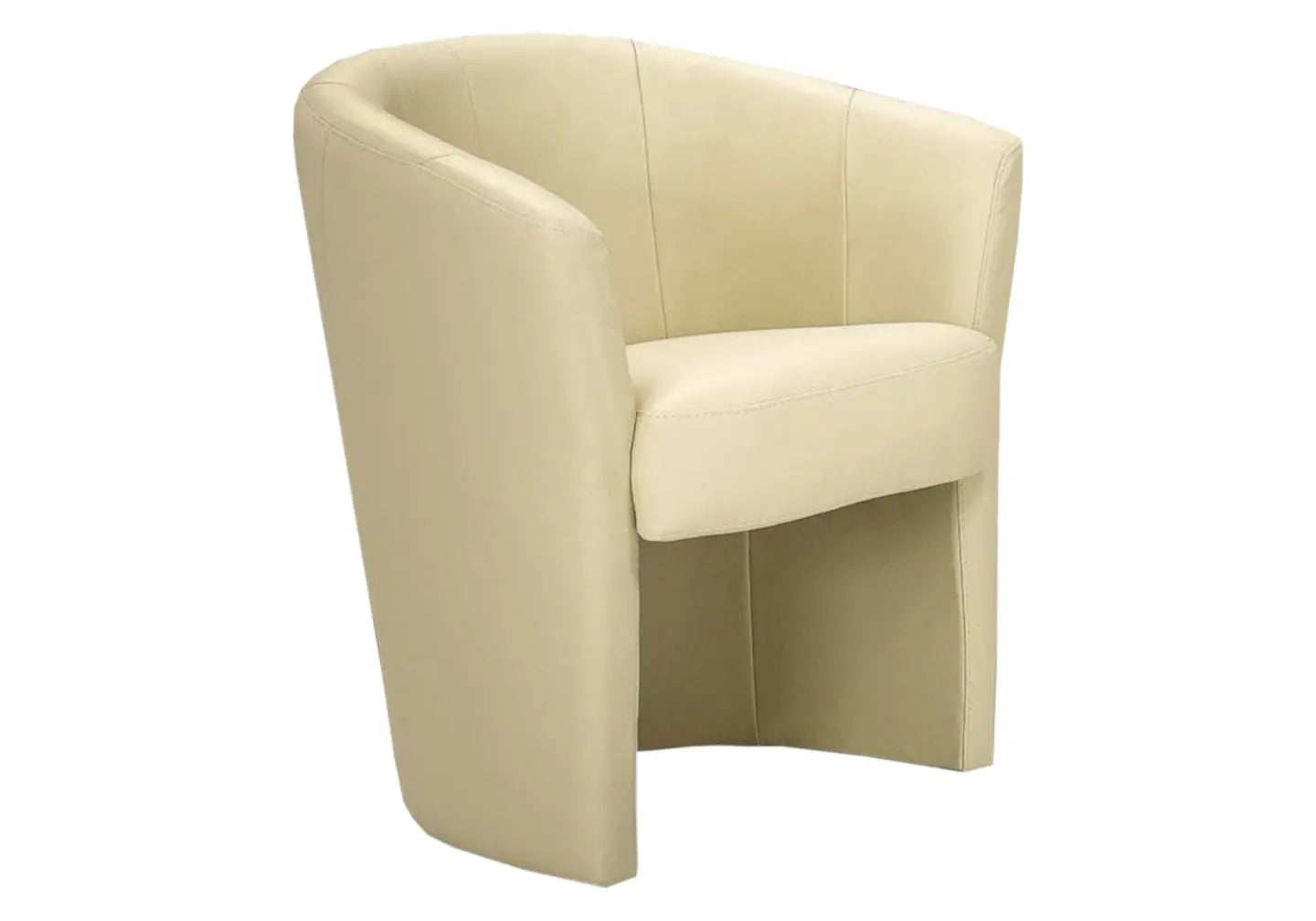 Fauteuil cabriolet cuir crème ANTOINE Made in Italy