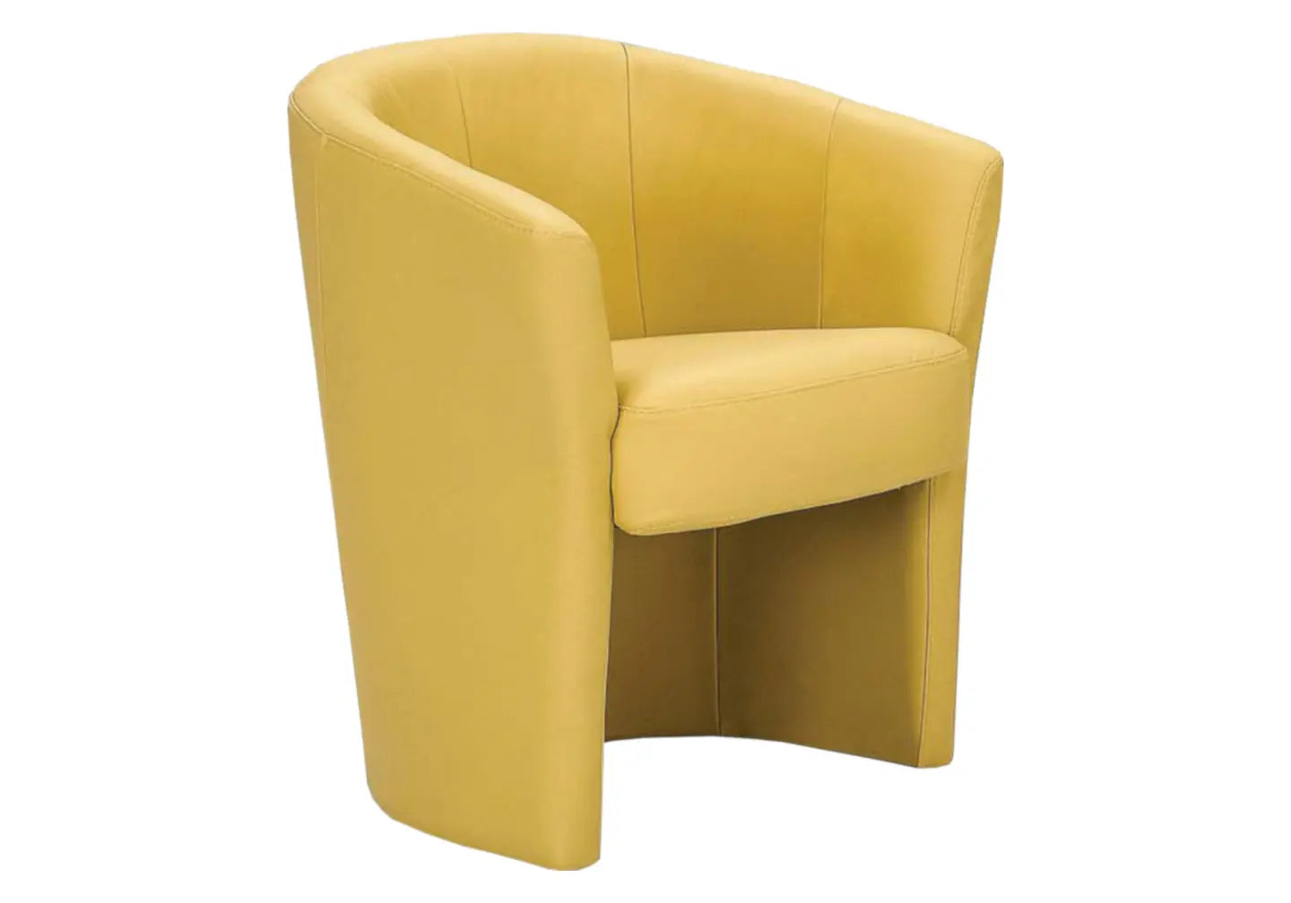 Fauteuil cabriolet cuir jaune ANTOINE Made in Italy