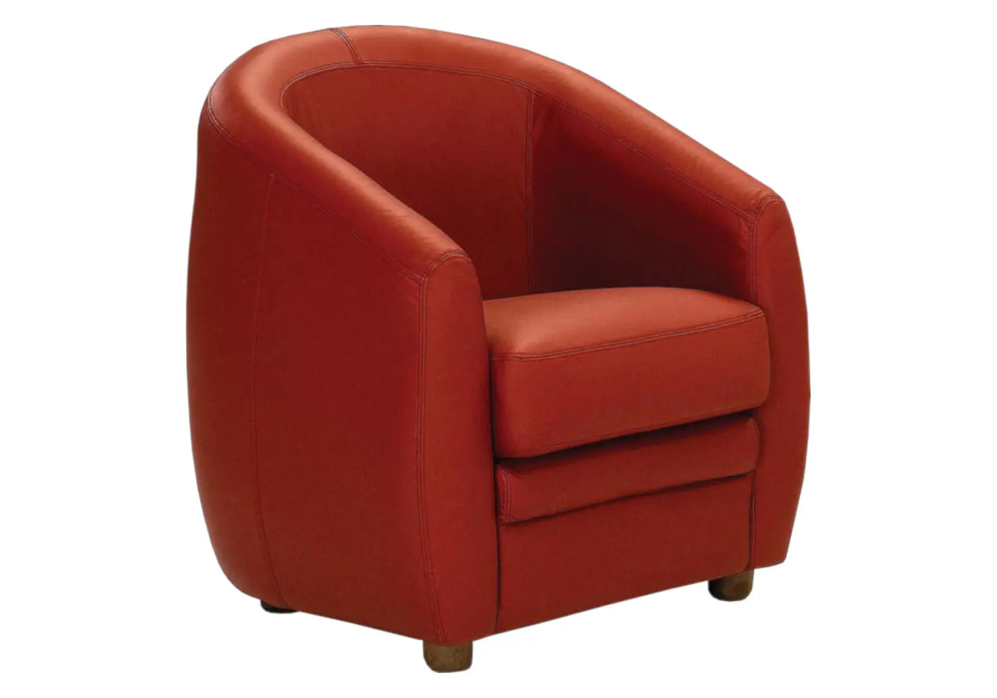 Fauteuil cabriolet cuir rouge APOLLO Made in Italy