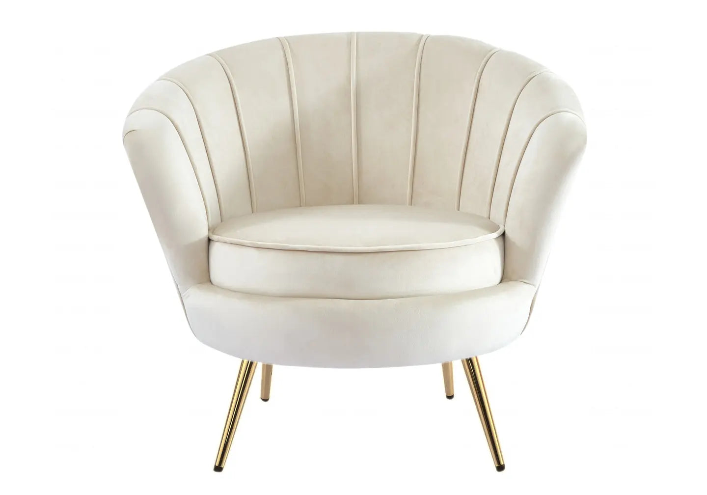 Fauteuil coquillage doré beige NYMEA New Design