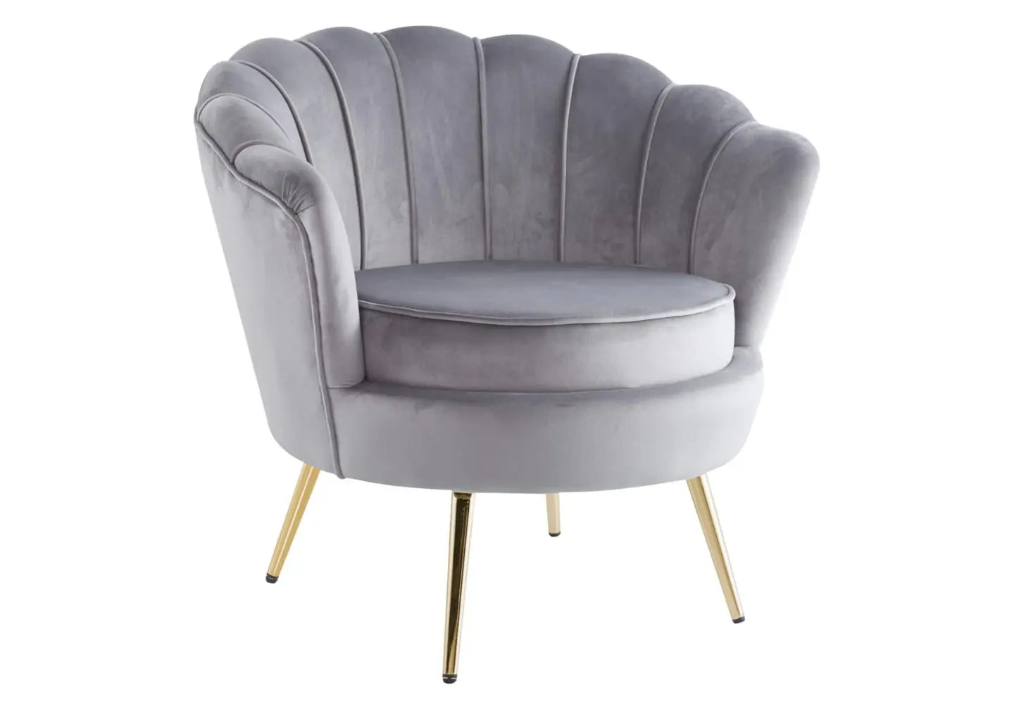 Fauteuil coquillage doré gris NYMEA New Design