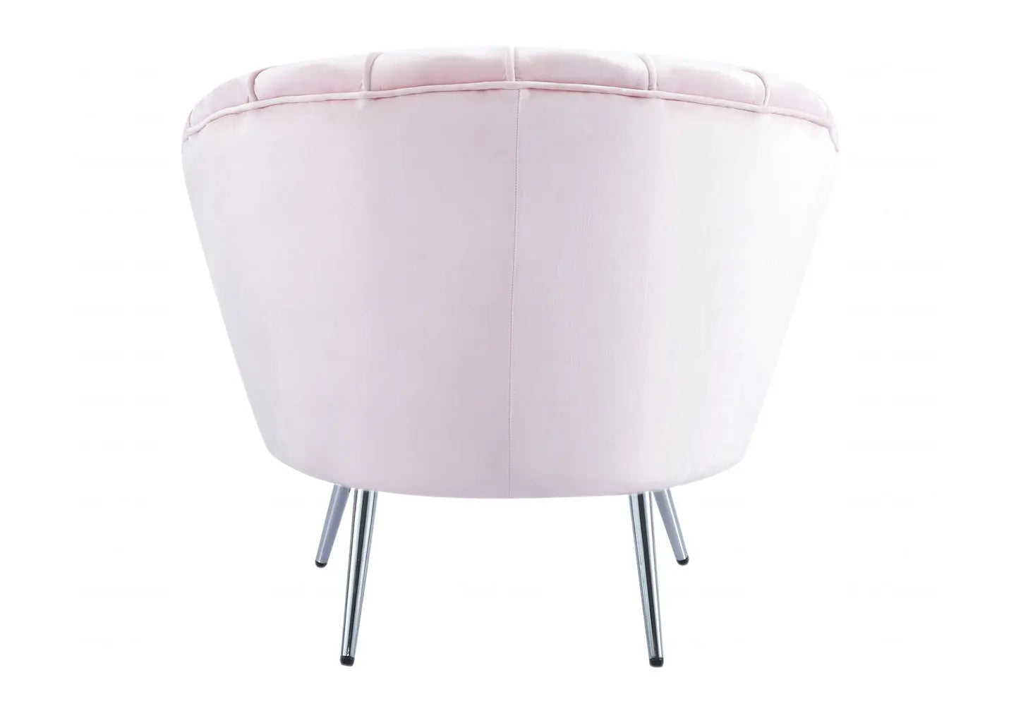 Fauteuil coquillage velours rose NYMEA New Design