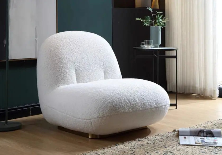 Fauteuil lounge beige PACHA New Design