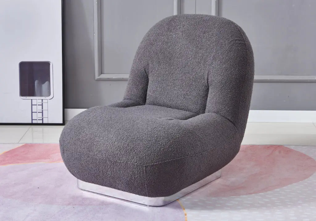 Fauteuil lounge gris PACHA New Design