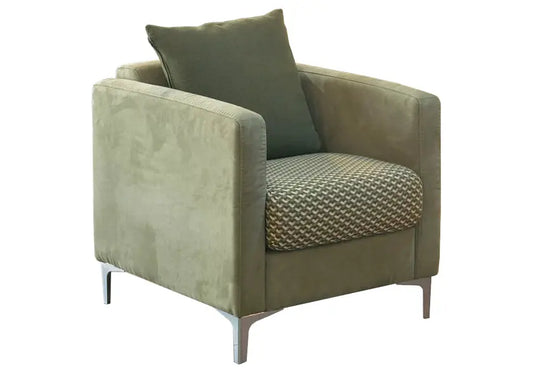 Fauteuil tissu vert AXEL Made in Italy