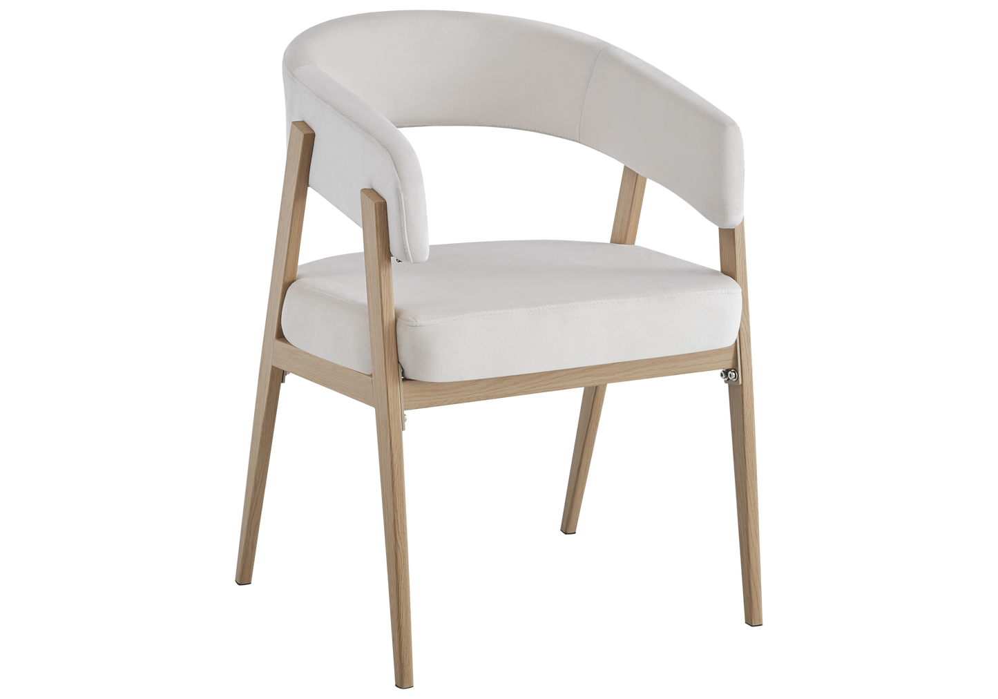 Fauteuil de table texturé beige chêne – Oslo x4