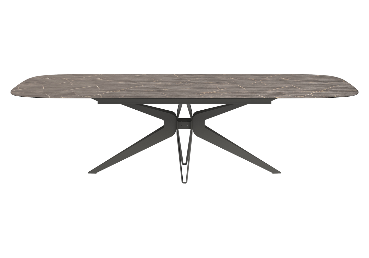 Grande table reception marbre doré - Hexagon