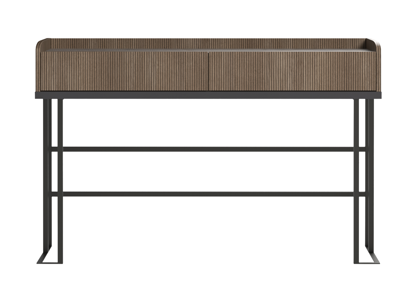 Coiffeuse bois rainuré marbre – Hexagon