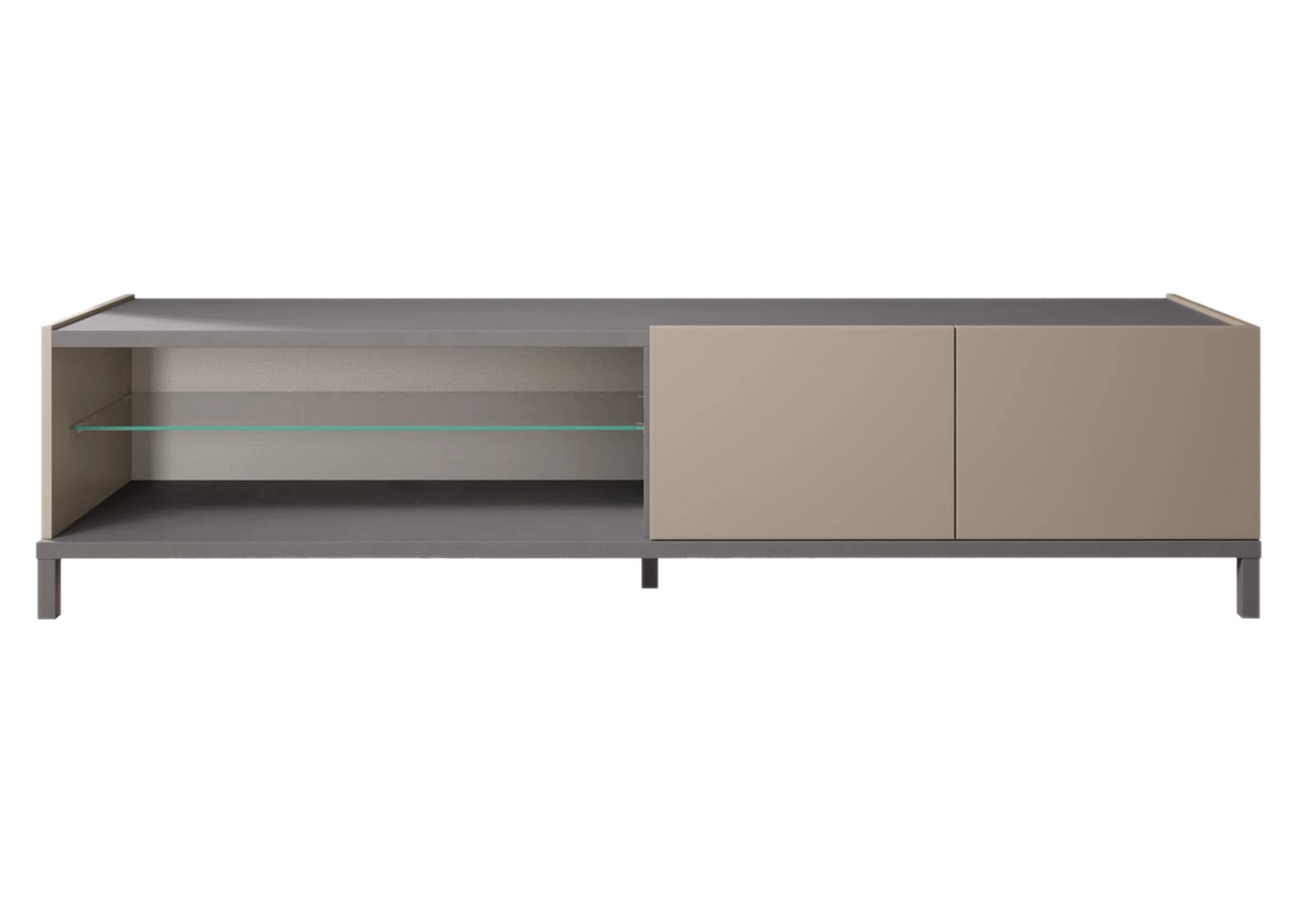 Kali - Meuble TV 4 Portes Design Italy Effet Marbre