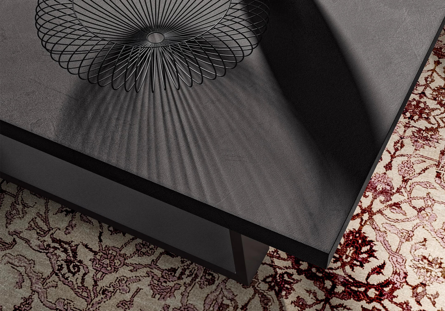 Kali - Table Basse Effet Marbre Métal Italy