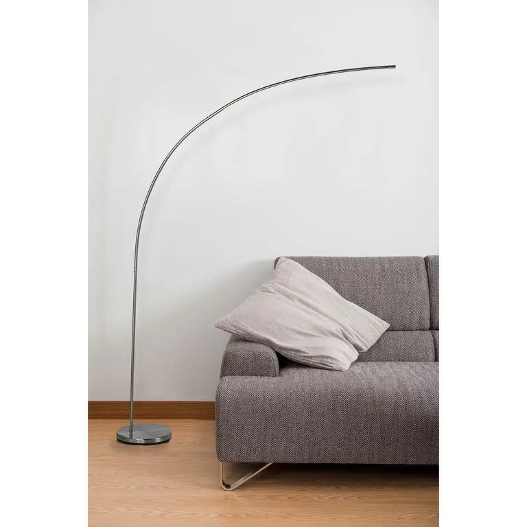 Lampadaire arc métal argent led NOVA Today