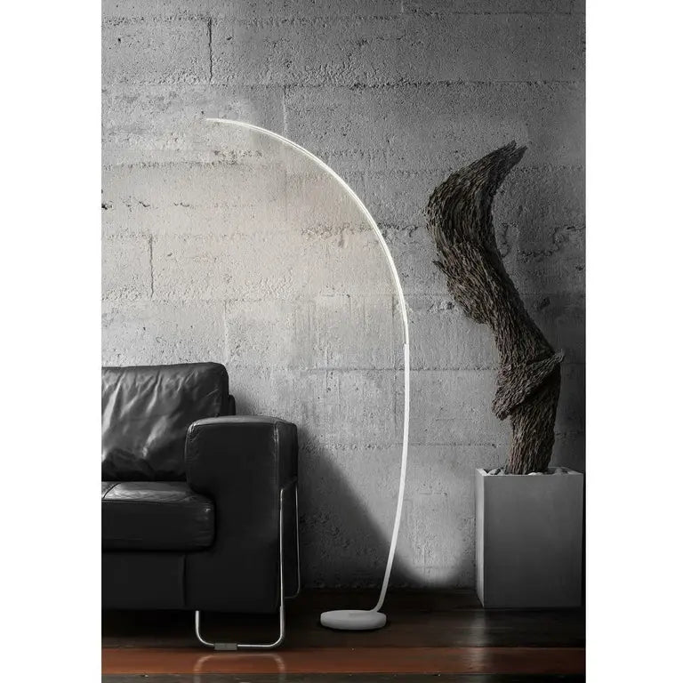 Lampadaire arc métal blanc led JAXTA Jaxta