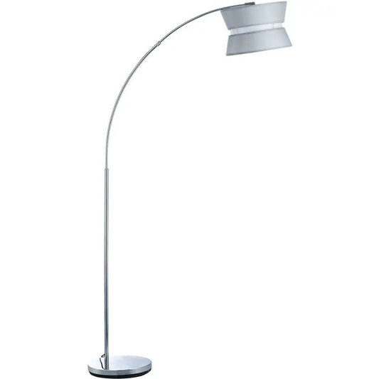 Lampadaire arc métal chrome MORITZ Moritz