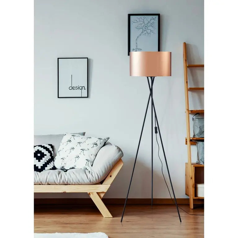 Lampadaire trépied noir gold GLAM Today