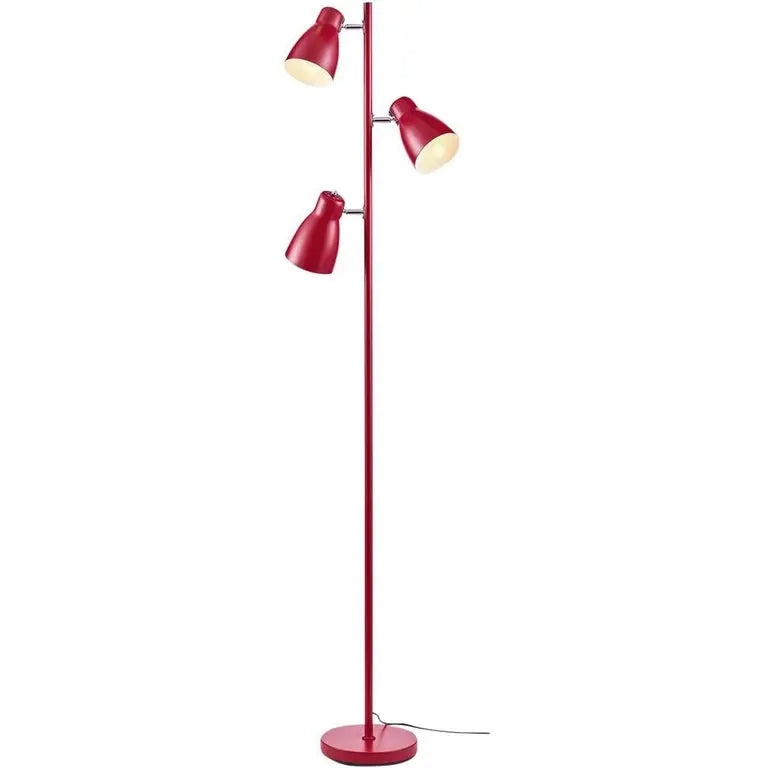 Lampadaire trois têtes rouge KIM KIM