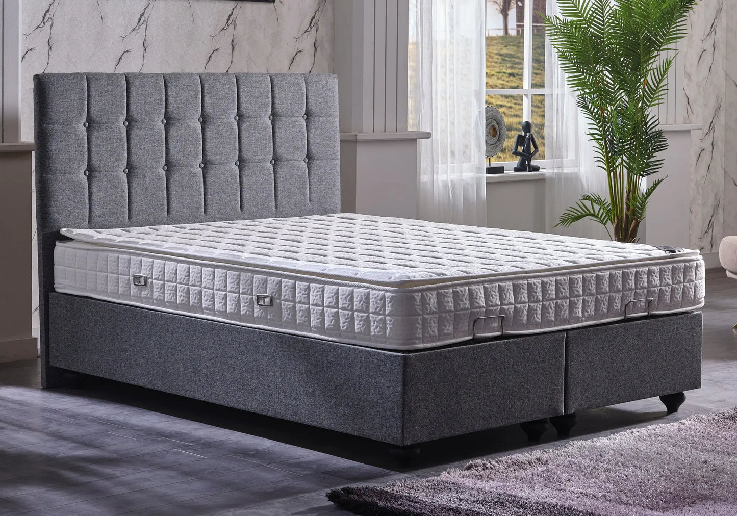 Lit coffre et matelas STAR Slims Mobilya