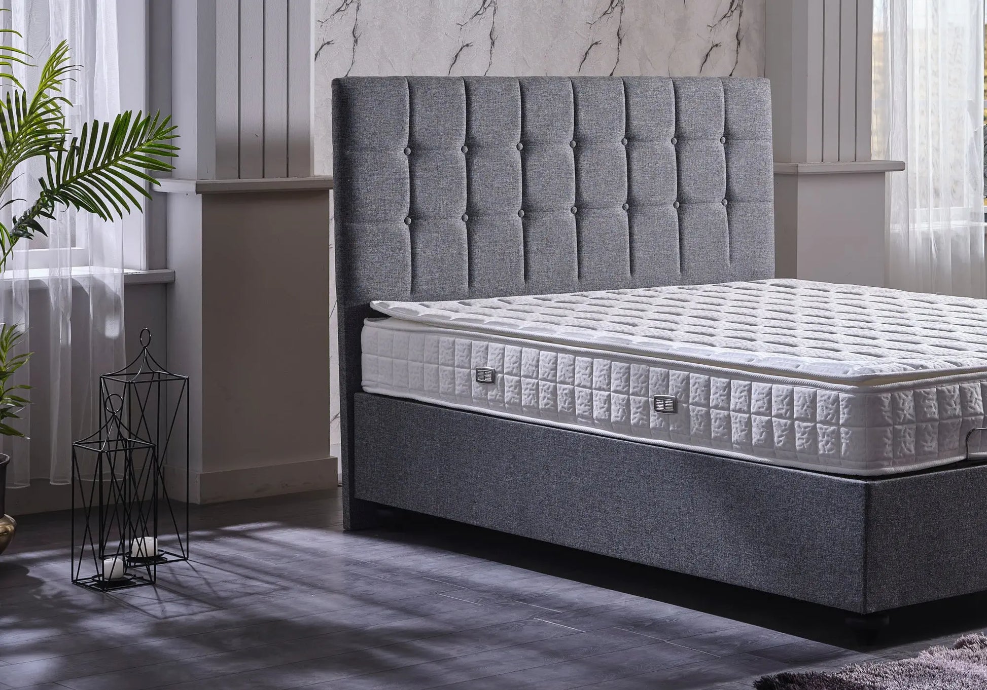 Lit coffre et matelas STAR Slims Mobilya