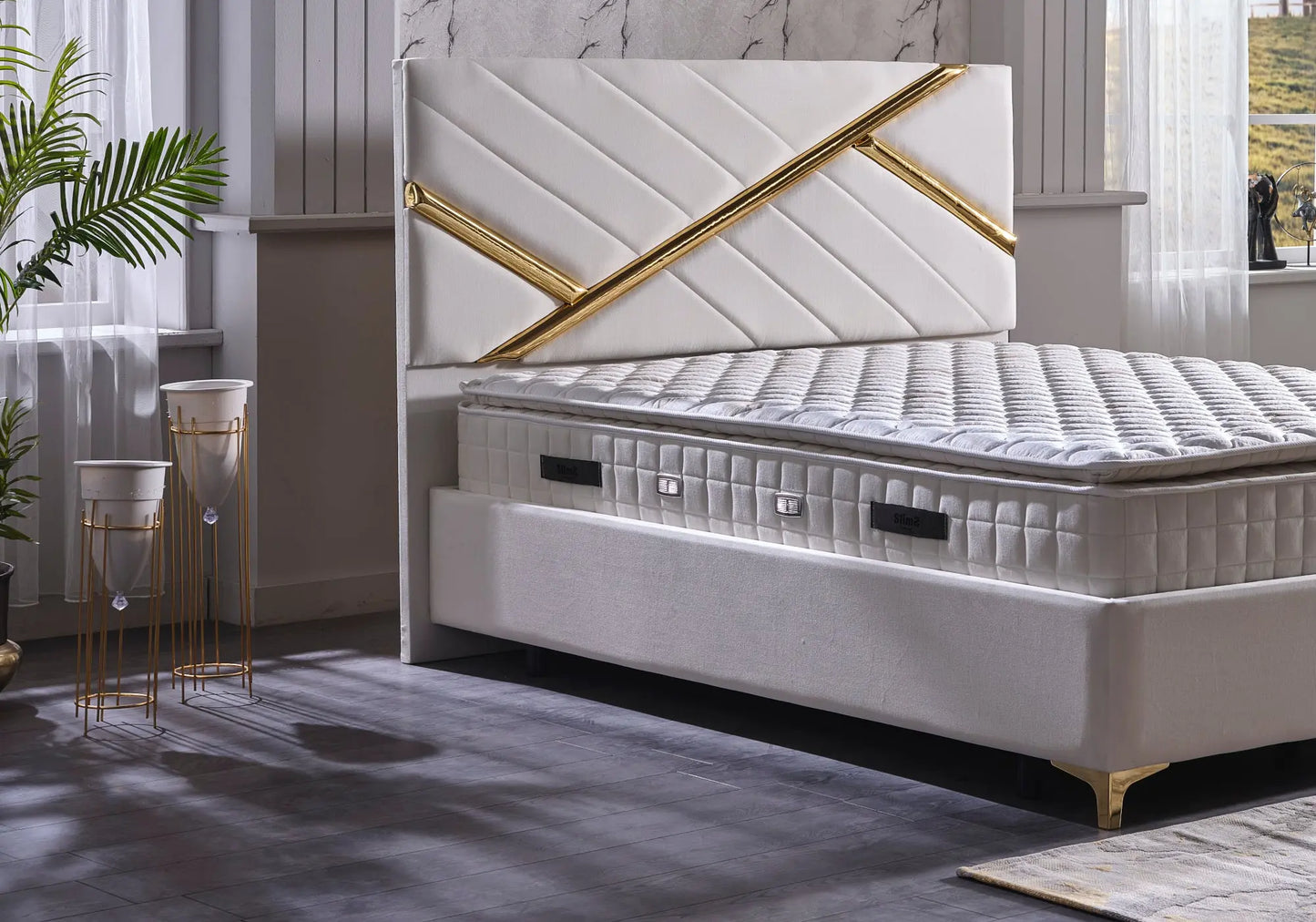 Lit coffre et matelas TOKYO Slims Mobilya