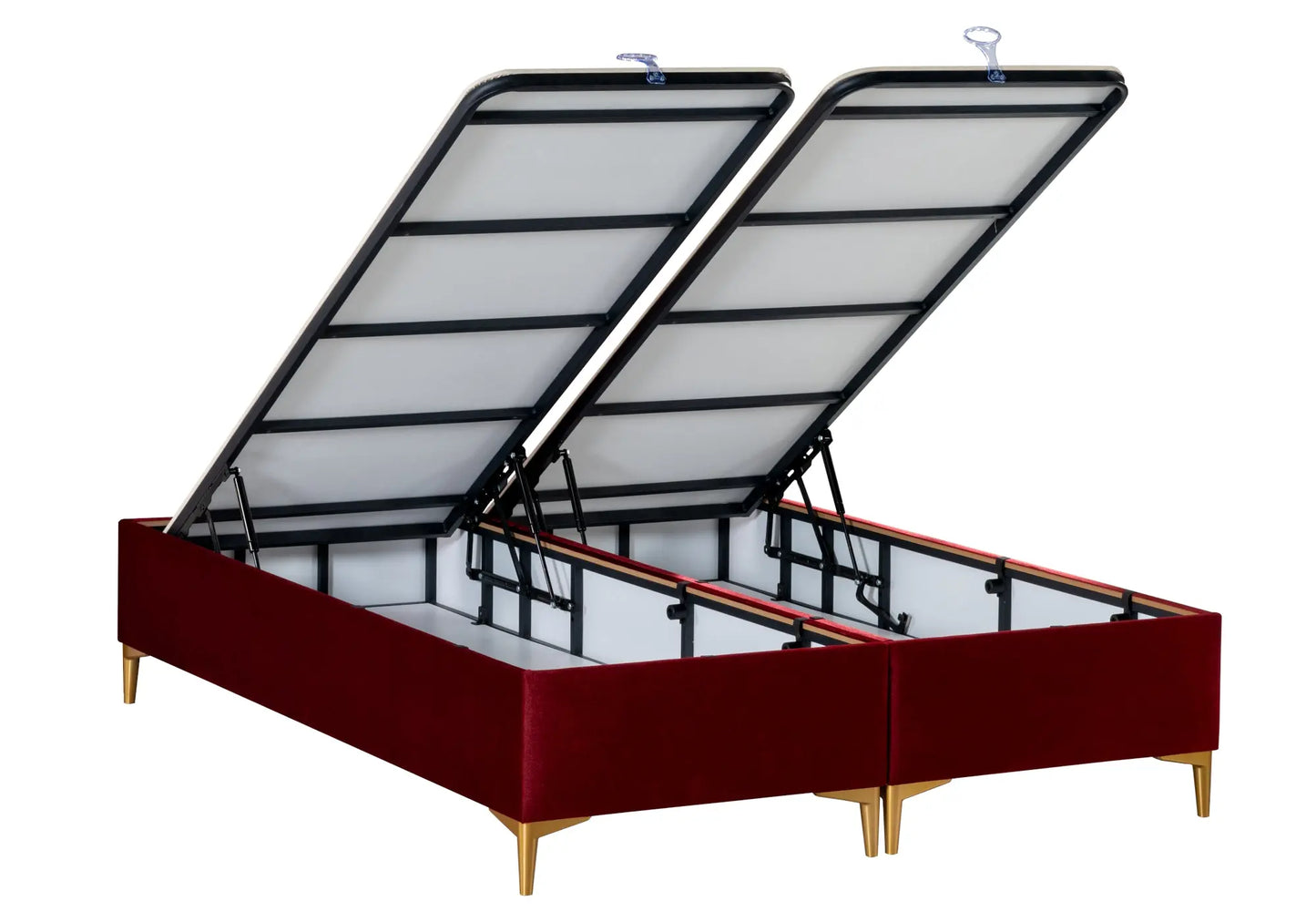 Lit coffre et matelas bordeaux SERRA kelekci.com