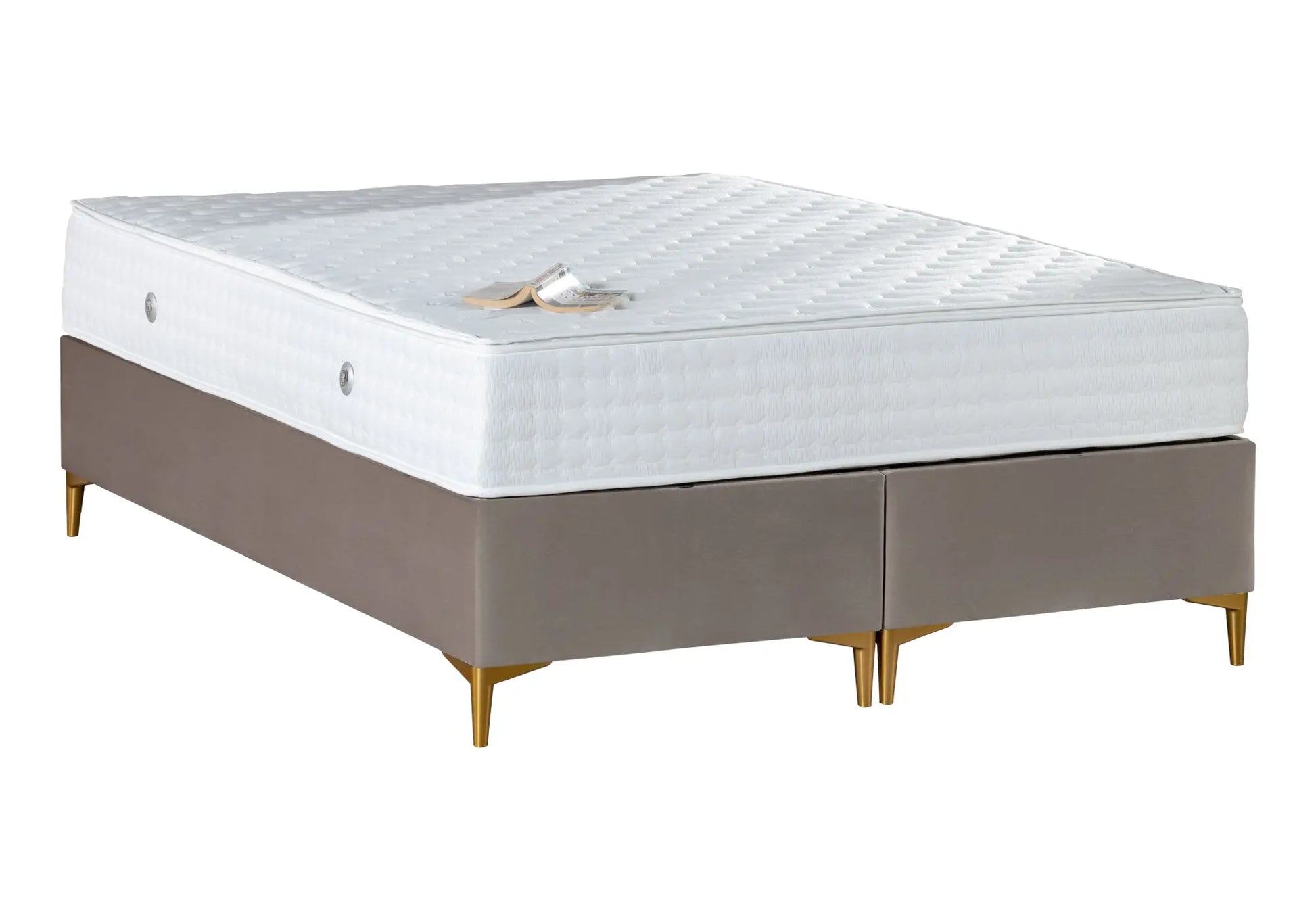 Lit coffre et matelas marron SERRA kelekci.com