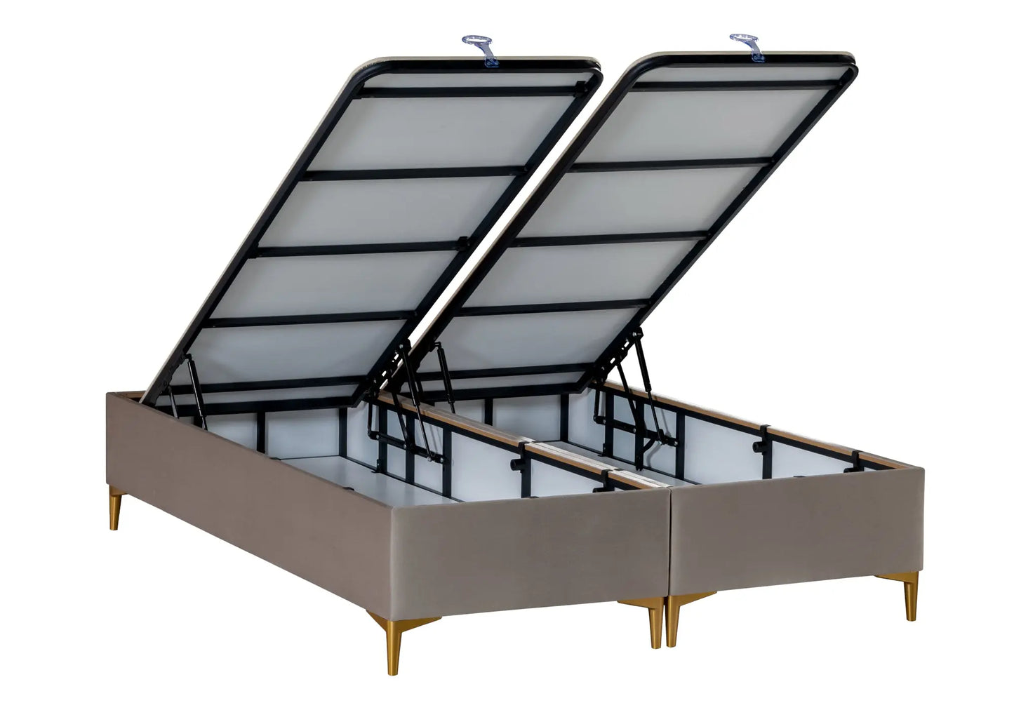 Lit coffre et matelas marron SERRA kelekci.com