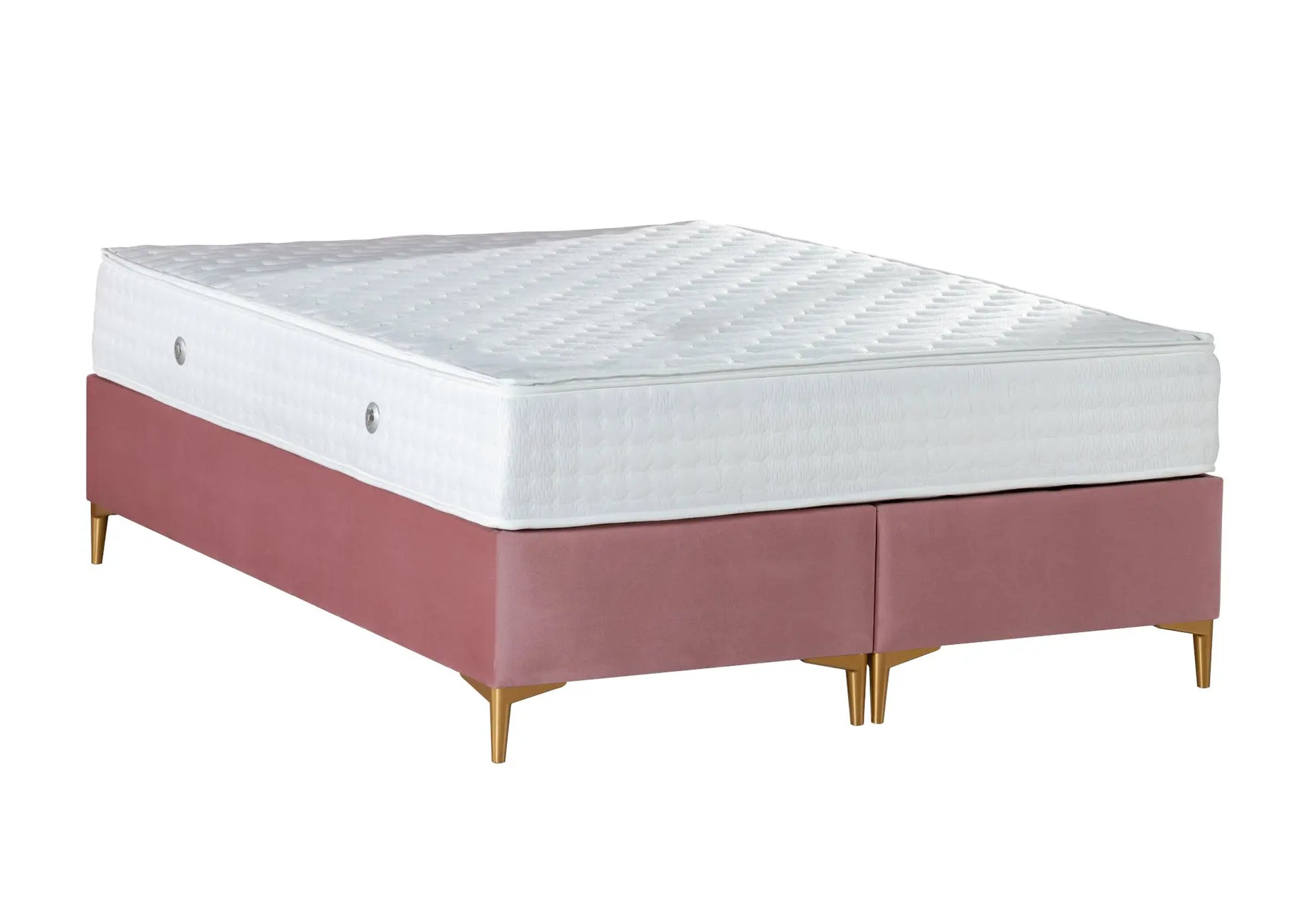 Lit coffre et matelas rose SERRA - DEKOFLIX