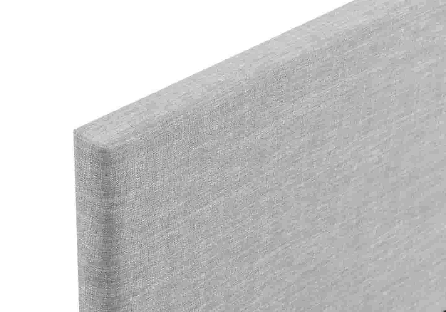 Lit double tissu gris SOFT - DEKOFLIX