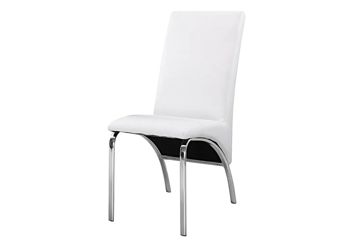 Lot 4 chaises chromé simili blanc ROY New Design