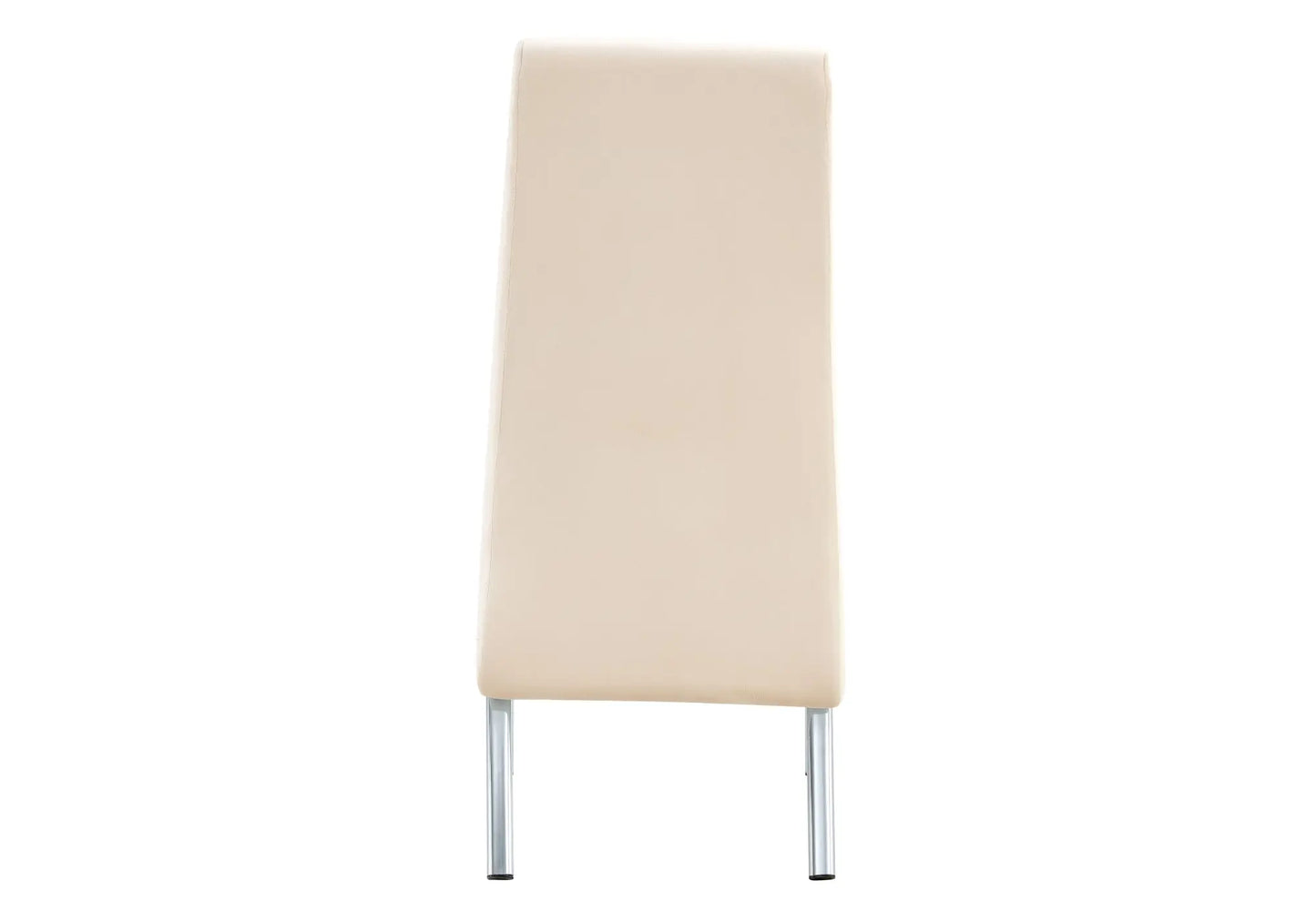 Lot 4 chaises chromé velours beige ROY New Design