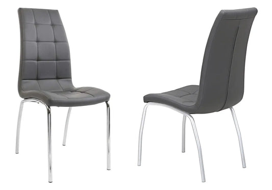 Lot 6 chaises chromé gris DEA New Design