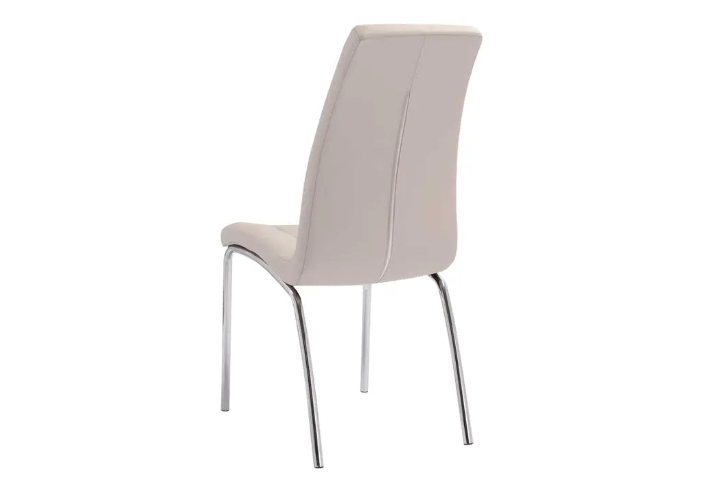 Lot 6 chaises chromé taupe DEA New Design