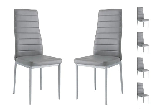 Lot 6 chaises design gris FLY New Design