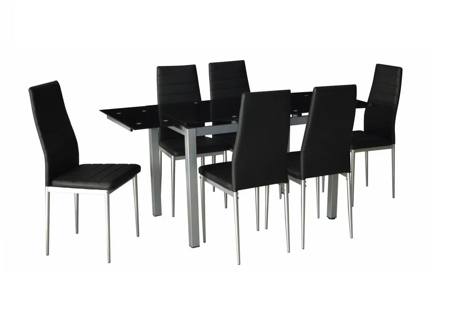 Lot 6 chaises design noir FLY New Design