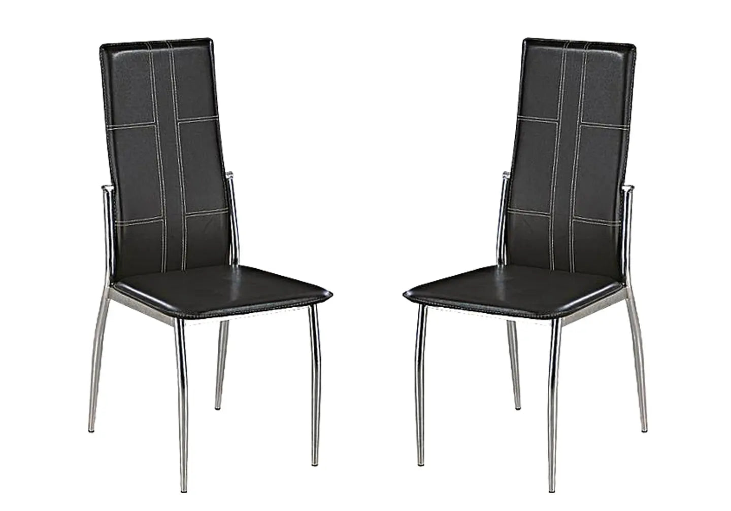 Lot 6 chaises design noir TEVA New Design